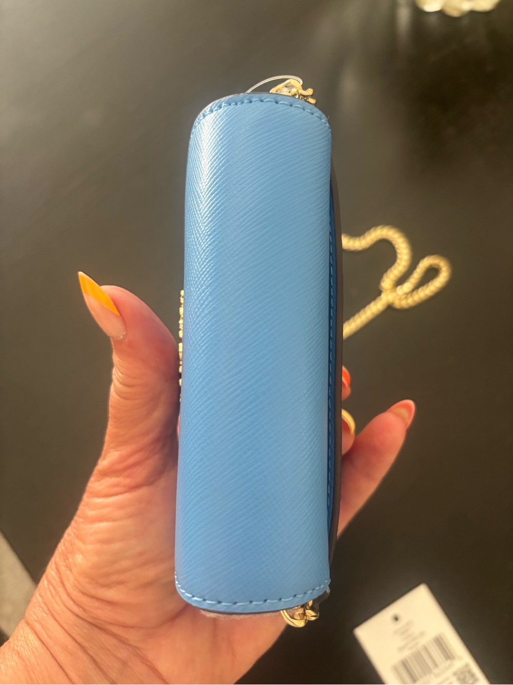 kate spade Blue Mini Crossbody with Gold Chain - Picture 15 of 15